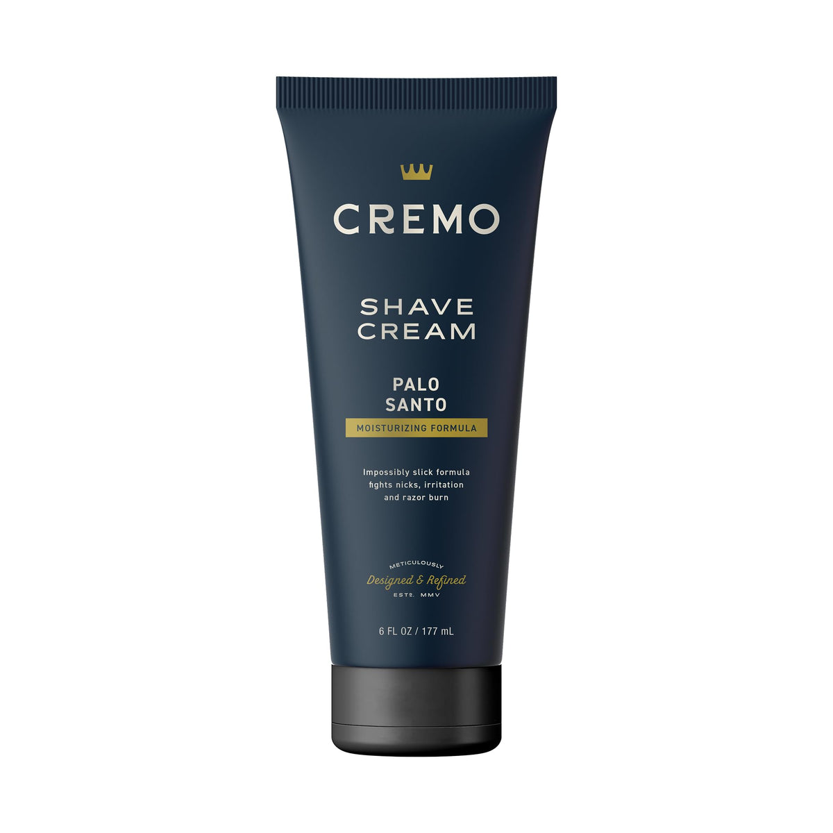 Cremo Palo Santo Shave Cream 6 Fl Oz front view with packaging