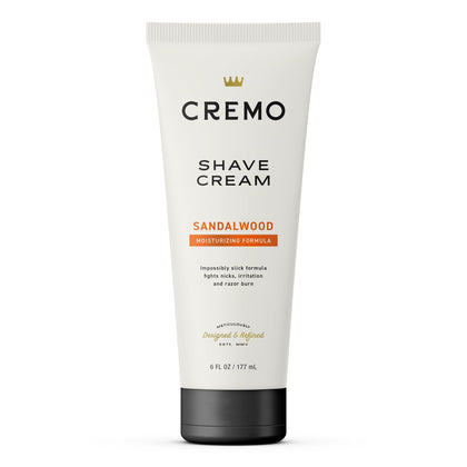 Cremo Sandalwood Shave Cream 6 Fl Oz front view