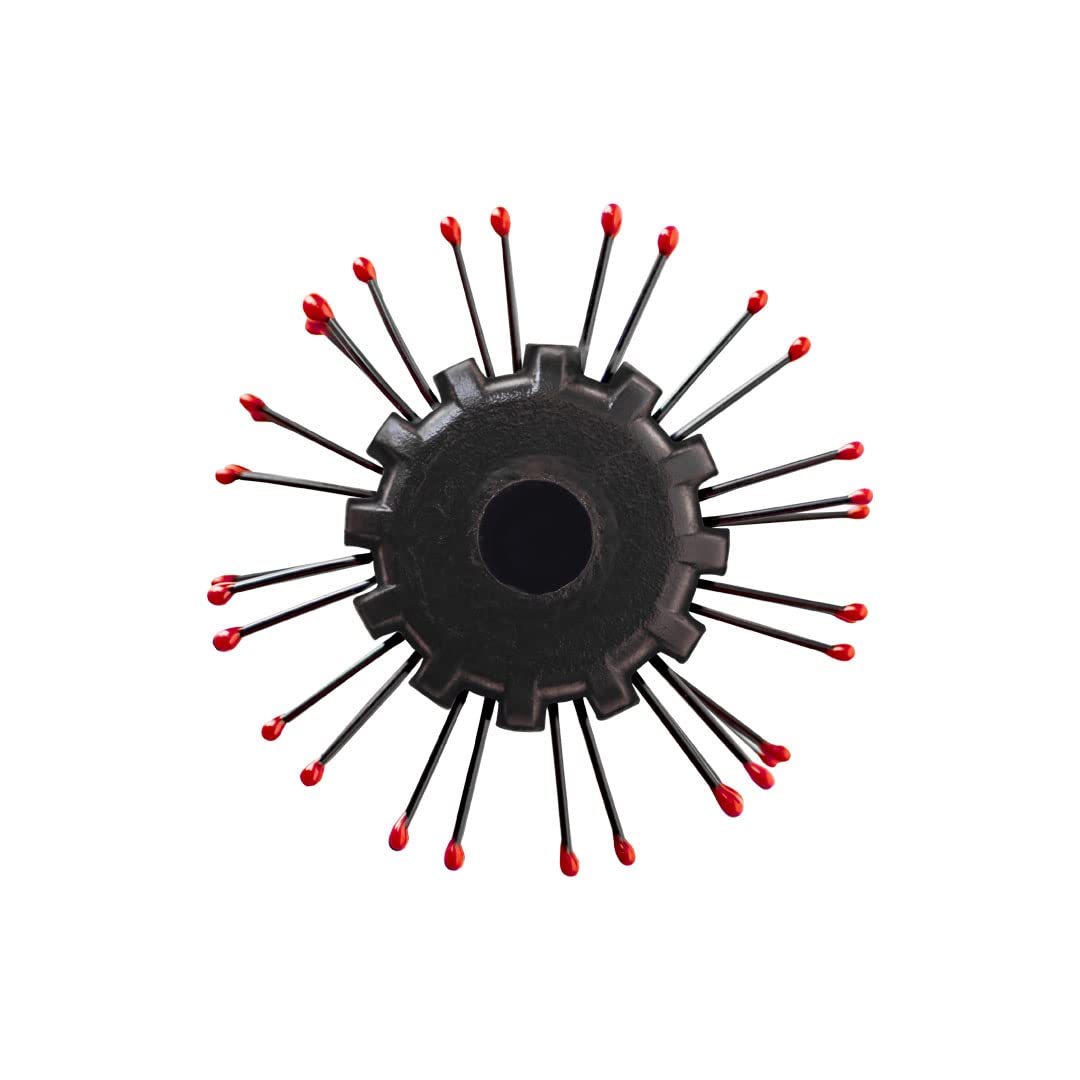 Cricket Static Free RPM 12 Row Round Hair Brush in use on wet hair