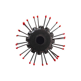 Cricket Static Free RPM 12 Row Round Hair Brush in use on wet hair
