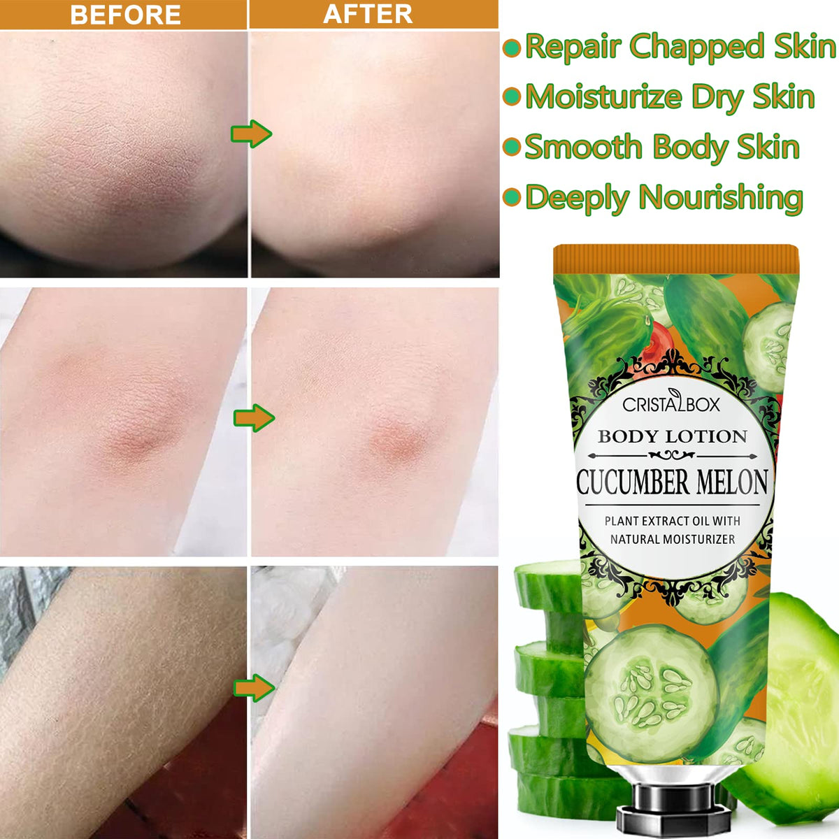 CRISTALBOX Body Lotion set on a bathroom counter