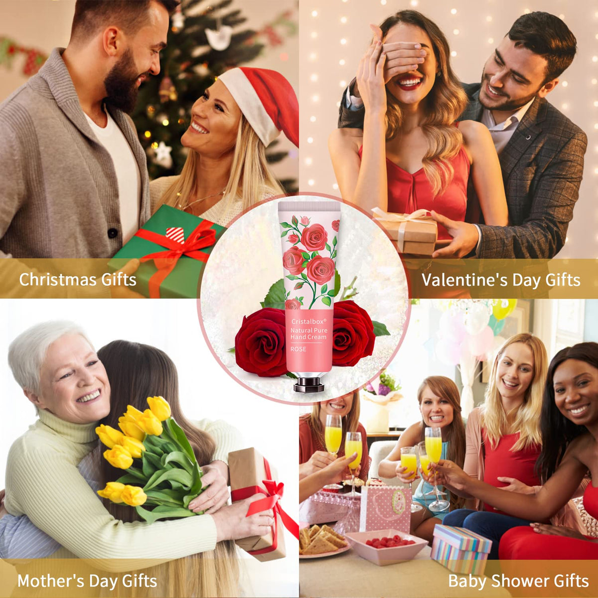 CRISTALBOX hand lotion assortment showing different fragrances