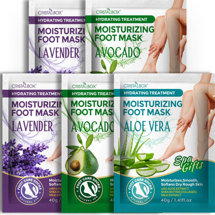 CRISTALBOX Moisturizing Foot Mask Pack front view