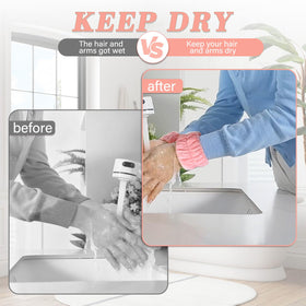 Crosize Microfiber Spa Wristband being used while washing face