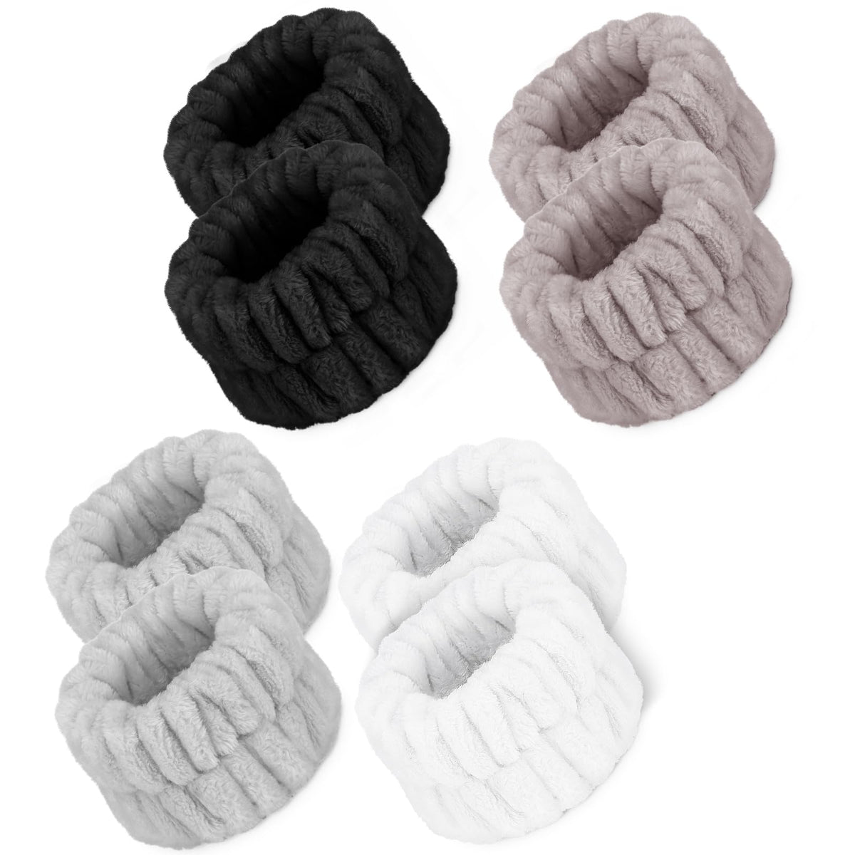 Crosize Microfiber Spa Wristbands in assorted colours front view