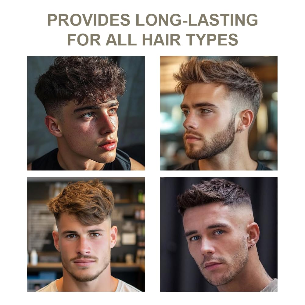 Crownnaturally Men's Hair Styling Clay 3.53 oz with comb