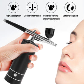 crpen Airbrush Kit in use for makeup application