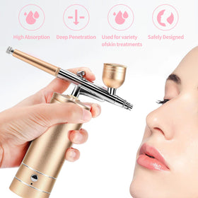 crpen Airbrush Kit in use for nail art decoration