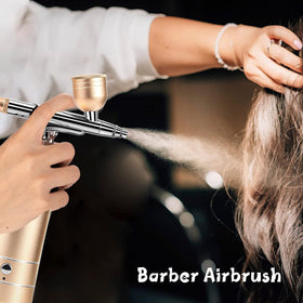 crpen Airbrush Kit showcasing detailed makeup application