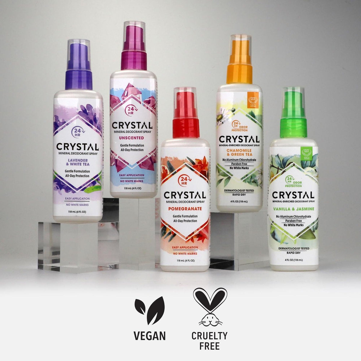 Crystal Essence Deodorant Spray 4 fl oz close-up of nozzle