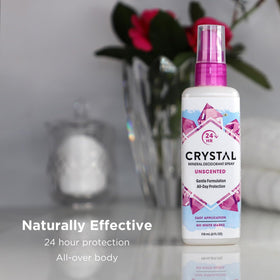 Crystal Essence Deodorant Spray 4 fl oz lifestyle use