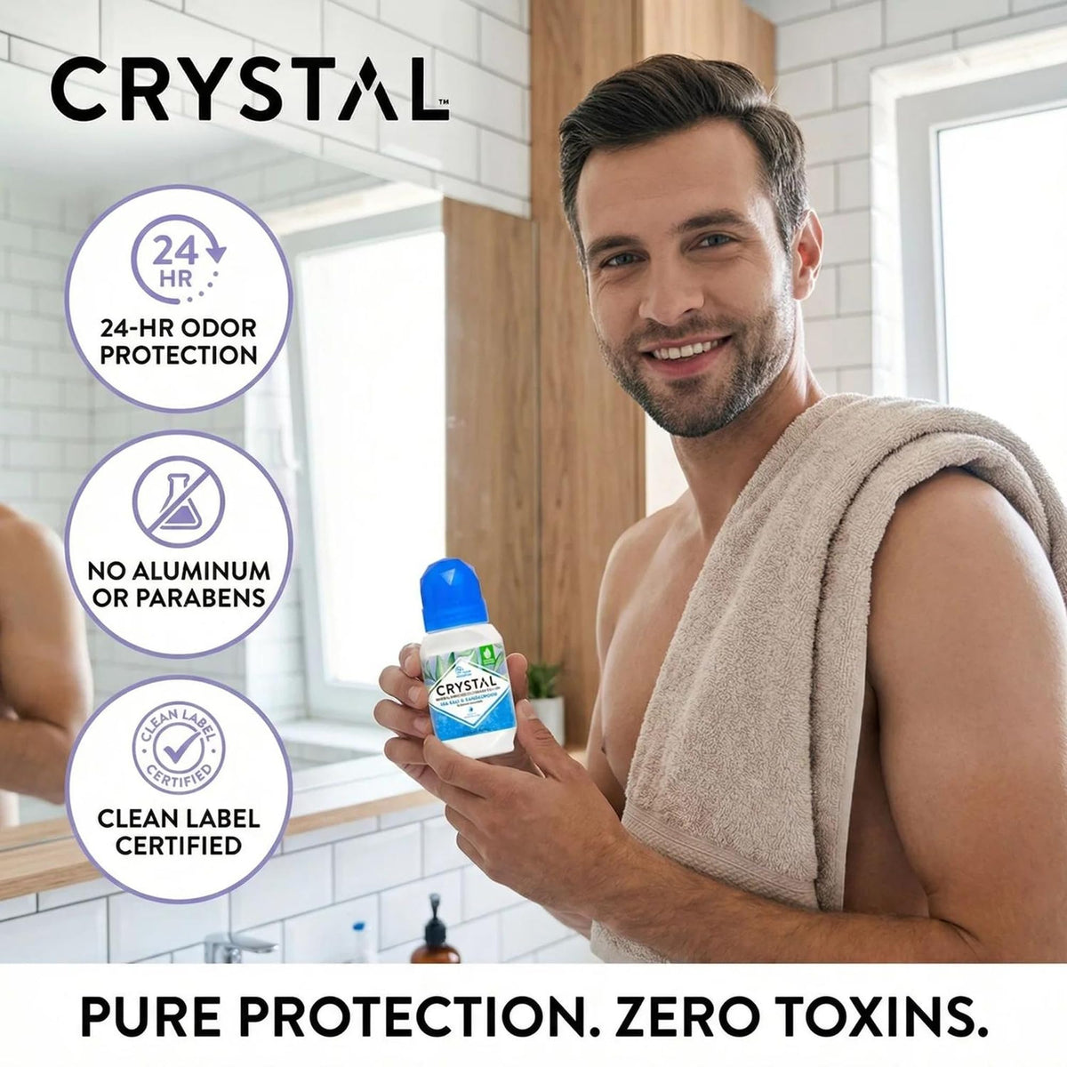 Crystal Essence Mineral Deodorant Roll-On ingredients list
