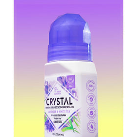 Crystal Essence Mineral Deodorant Roll-On Lavender & White Tea back view