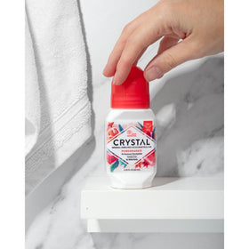 Crystal Essence Mineral Deodorant Roll-On Pomegranate back view