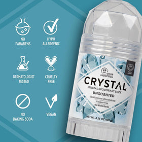 Crystal Essence Mineral Deodorant Stick ingredients list