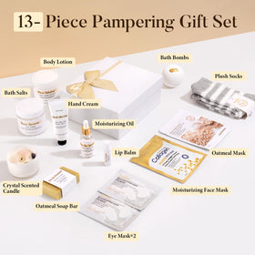 Crystal scented candle included in Suhctuptx Spa Gift Set
