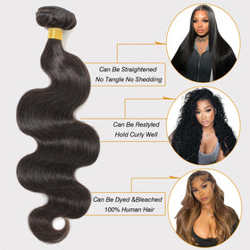 CSCHS 100% Unprocessed Brazilian Hair Bundle close-up