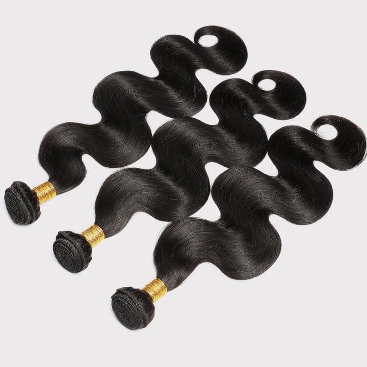 CSCHS Body Wave Bundles in natural black colour