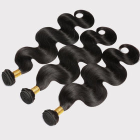 CSCHS Body Wave Bundles in natural black colour
