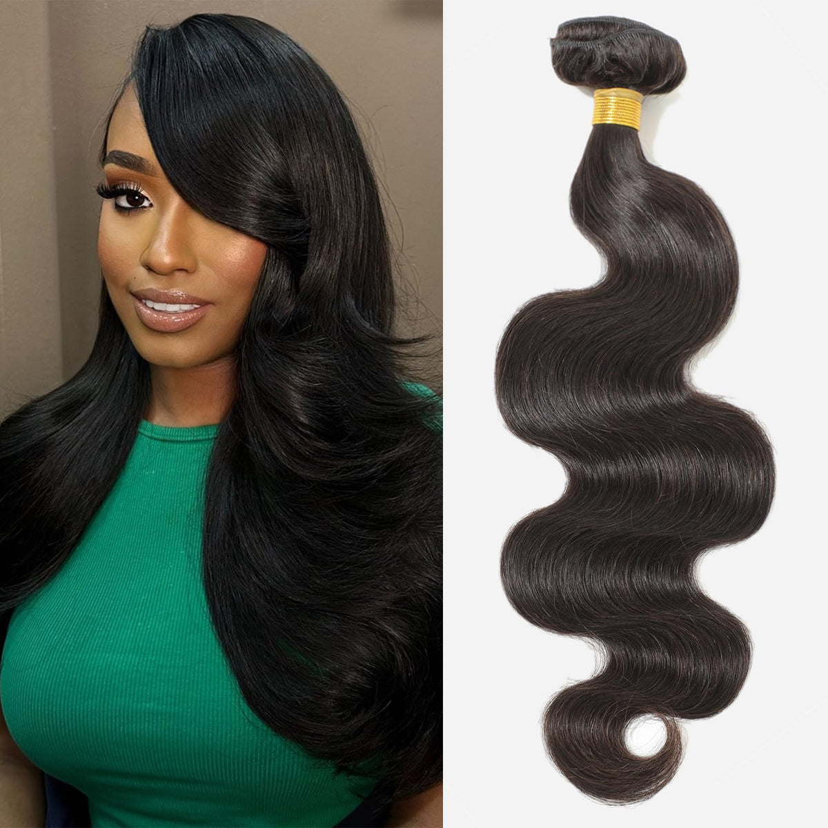 CSCHS Body Wave Human Hair Bundle 20 Inch front view