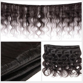 CSCHS Body Wave Human Hair Bundles showing volume and shine
