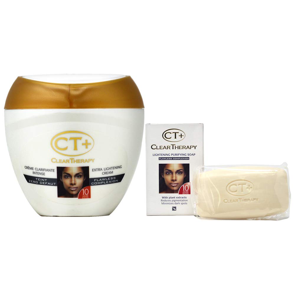 CT+ Clear Therapy Cream 400ml and Beauty Bar 175g packaging front view