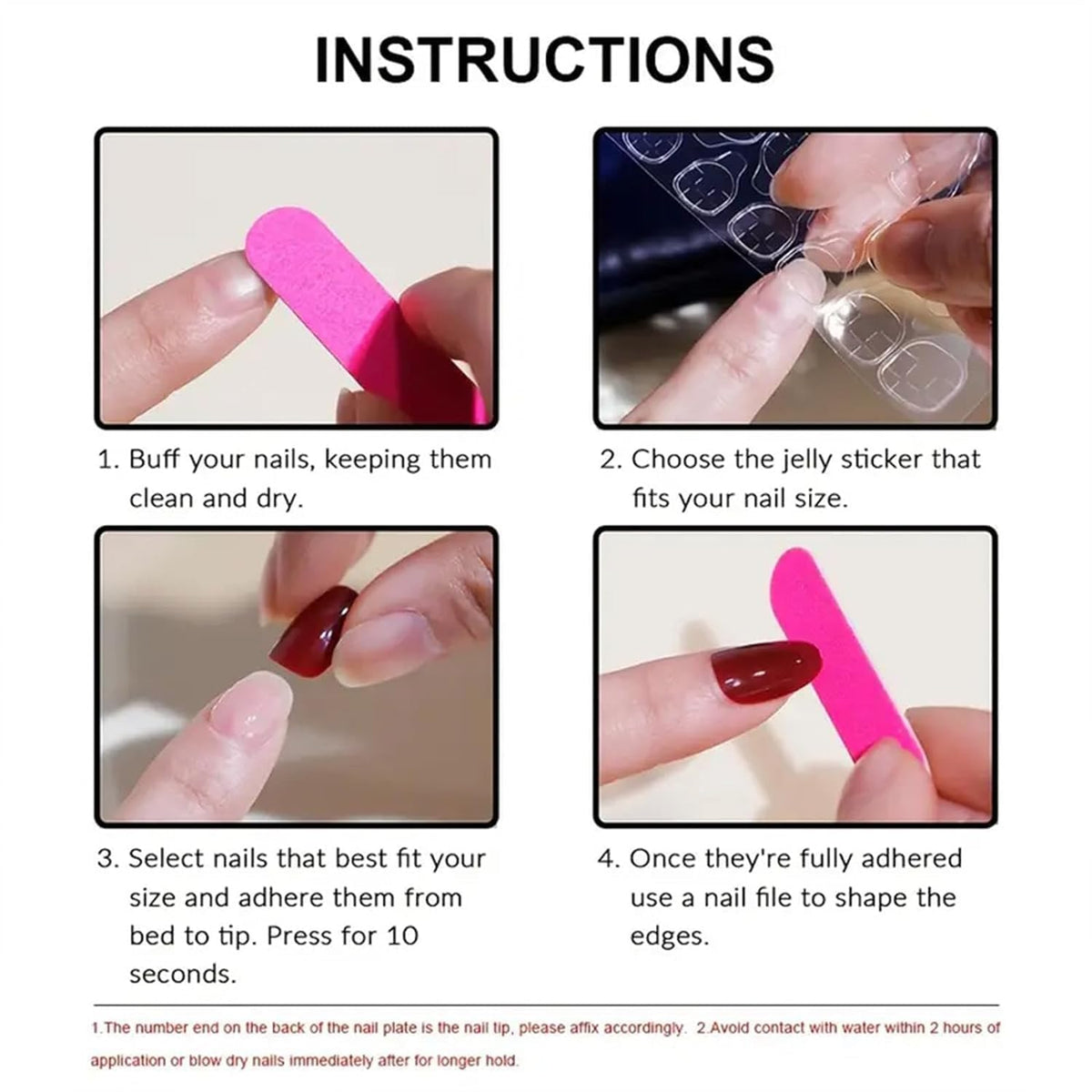 CTTHNBD Almond Press on Nails displayed on a hand