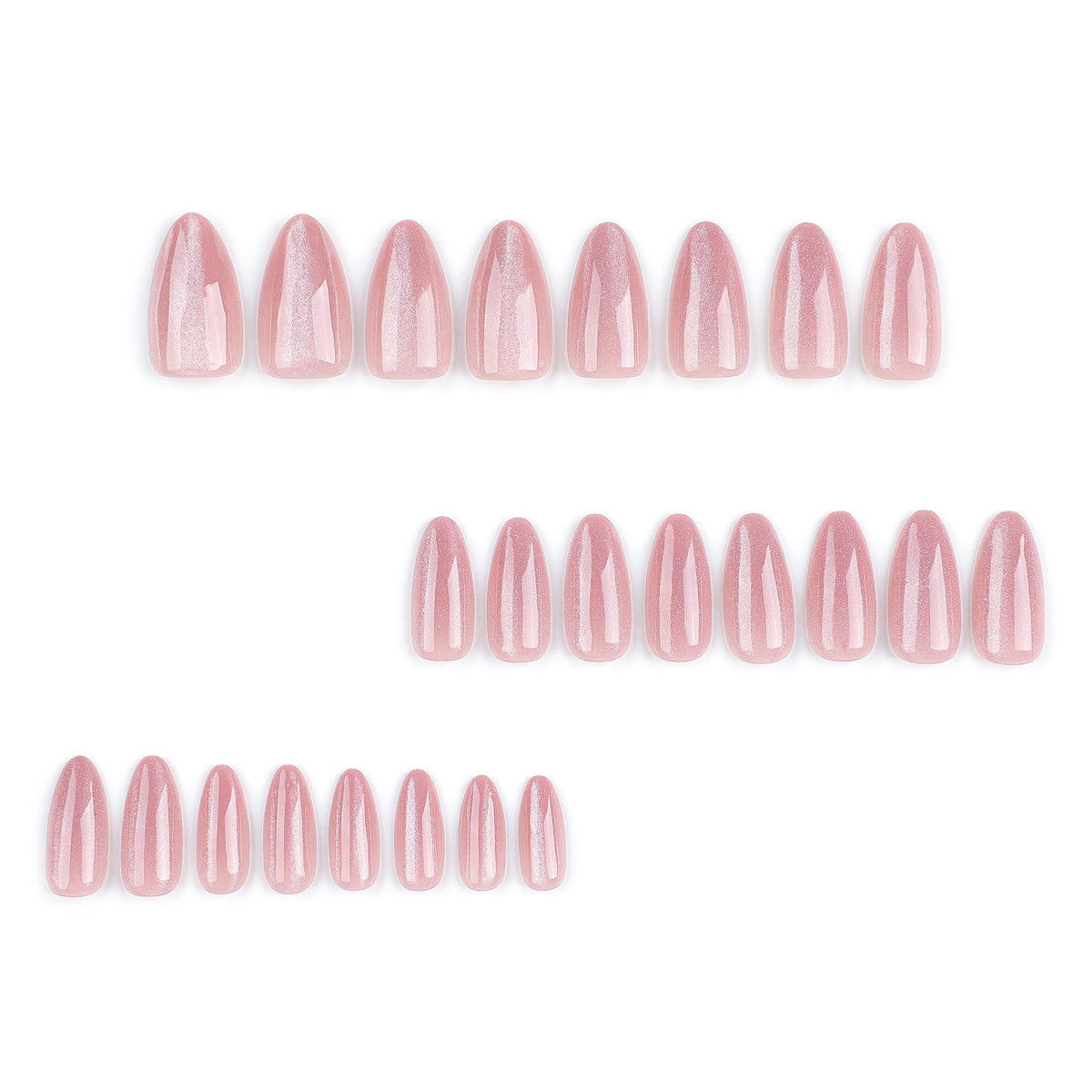 CTTHNBD Almond Press on Nails Medium packaging with contents