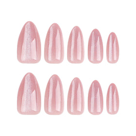 CTTHNBD Almond Press on Nails Medium with nail file and glue