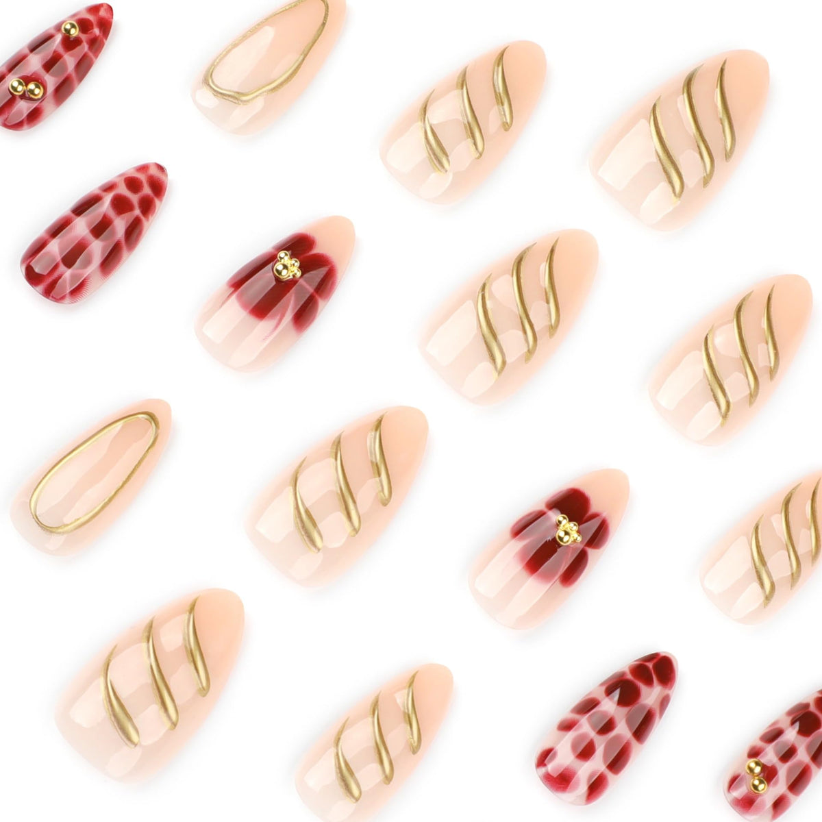 CTTHNBD Almond Press on Nails package showing 24 pieces