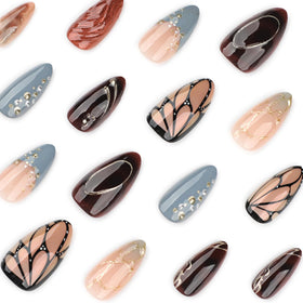 CTTHNBD Almond Press on Nails packaging and contents