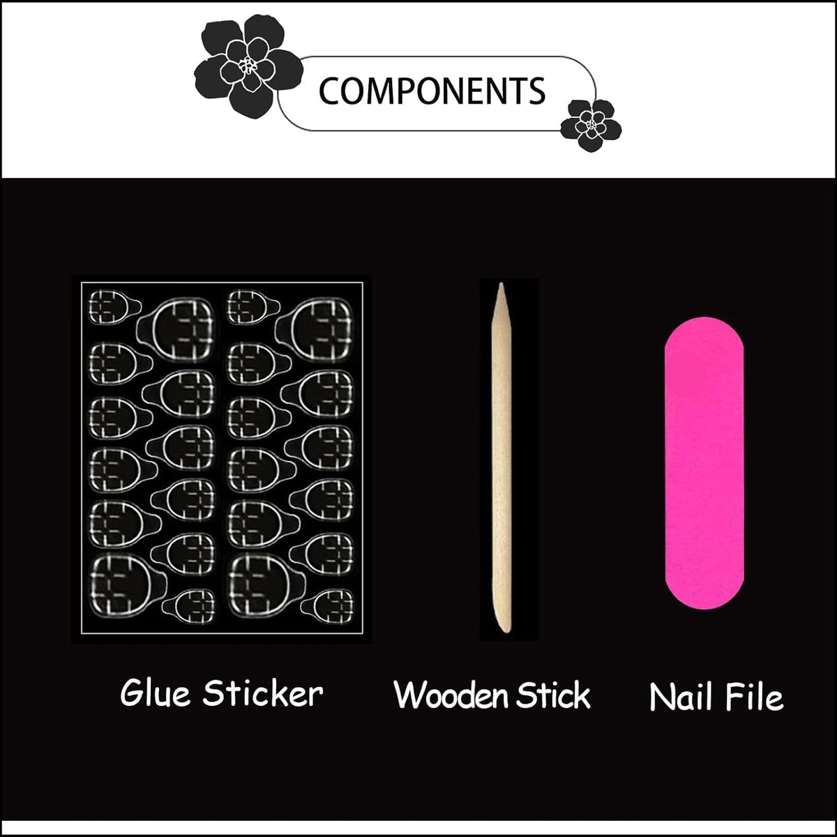 CTTHNBD Medium Press on Nails in packaging
