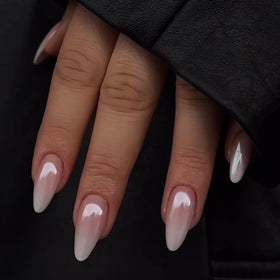 CTTHNBD Press on Nails Almond 24 pcs box with ombre design