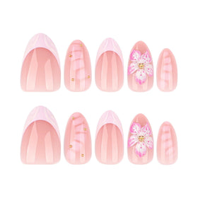 CTTHNBD Press on Nails Almond lifestyle scene with nails applied