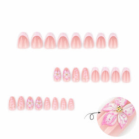 CTTHNBD Press on Nails Almond package contents including nail file and glue