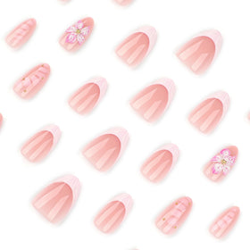 CTTHNBD Press on Nails Almond side view showing nail shapes