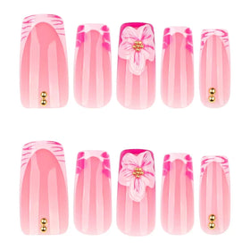 CTTHNBD press on nails applied on hands for a stylish look