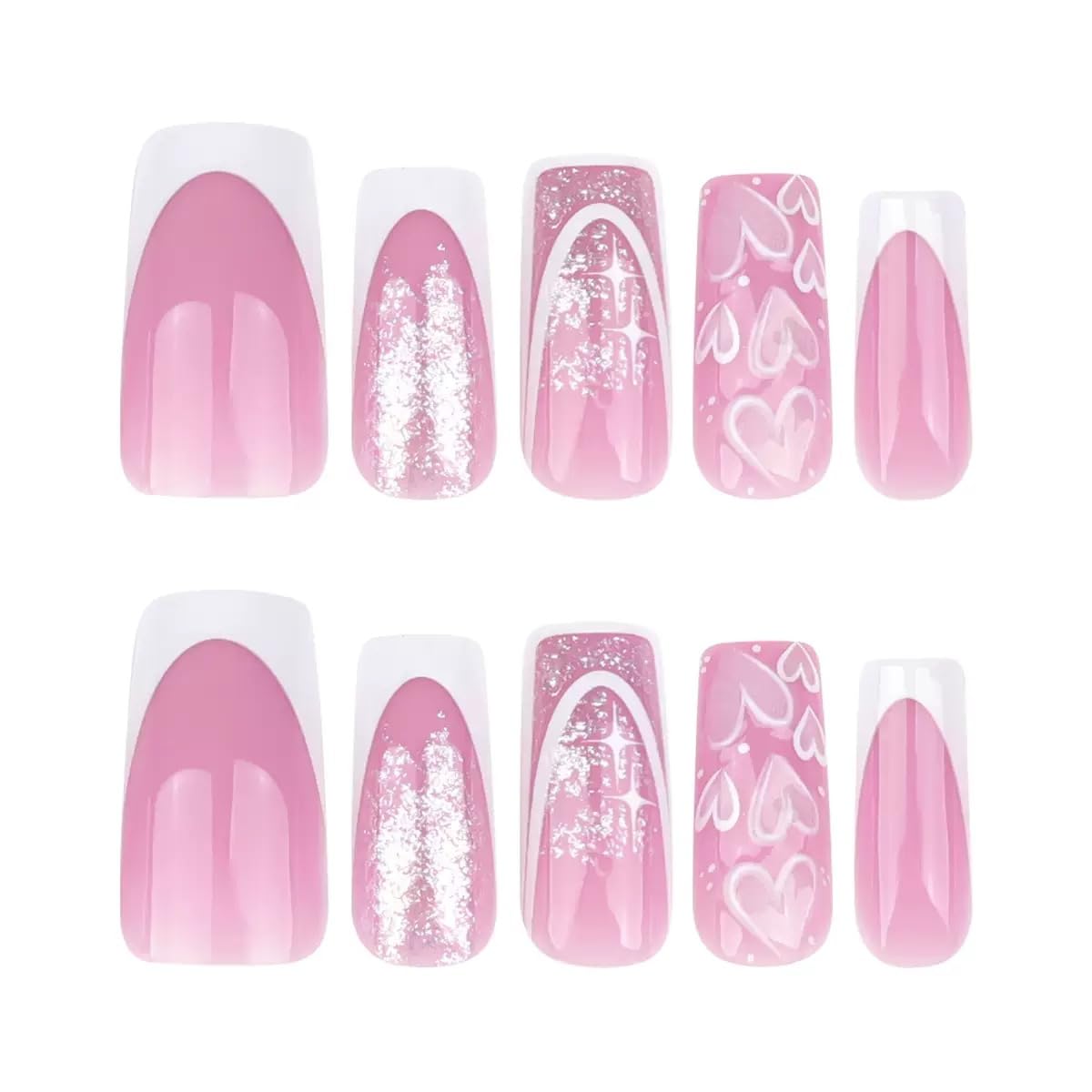 CTTHNBD press on nails displayed on a stylish background