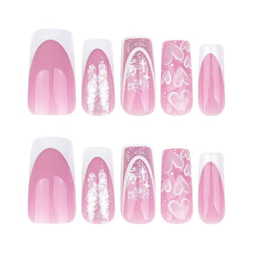 CTTHNBD press on nails displayed on a stylish background