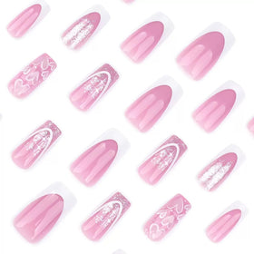 CTTHNBD press on nails package contents including nail file and glue stickers