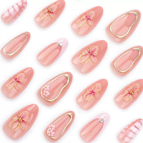 CTTHNBD press on nails package including 24 pieces and accessories