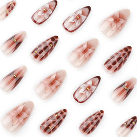 CTTHNBD press on nails package with 24 pieces and accessories