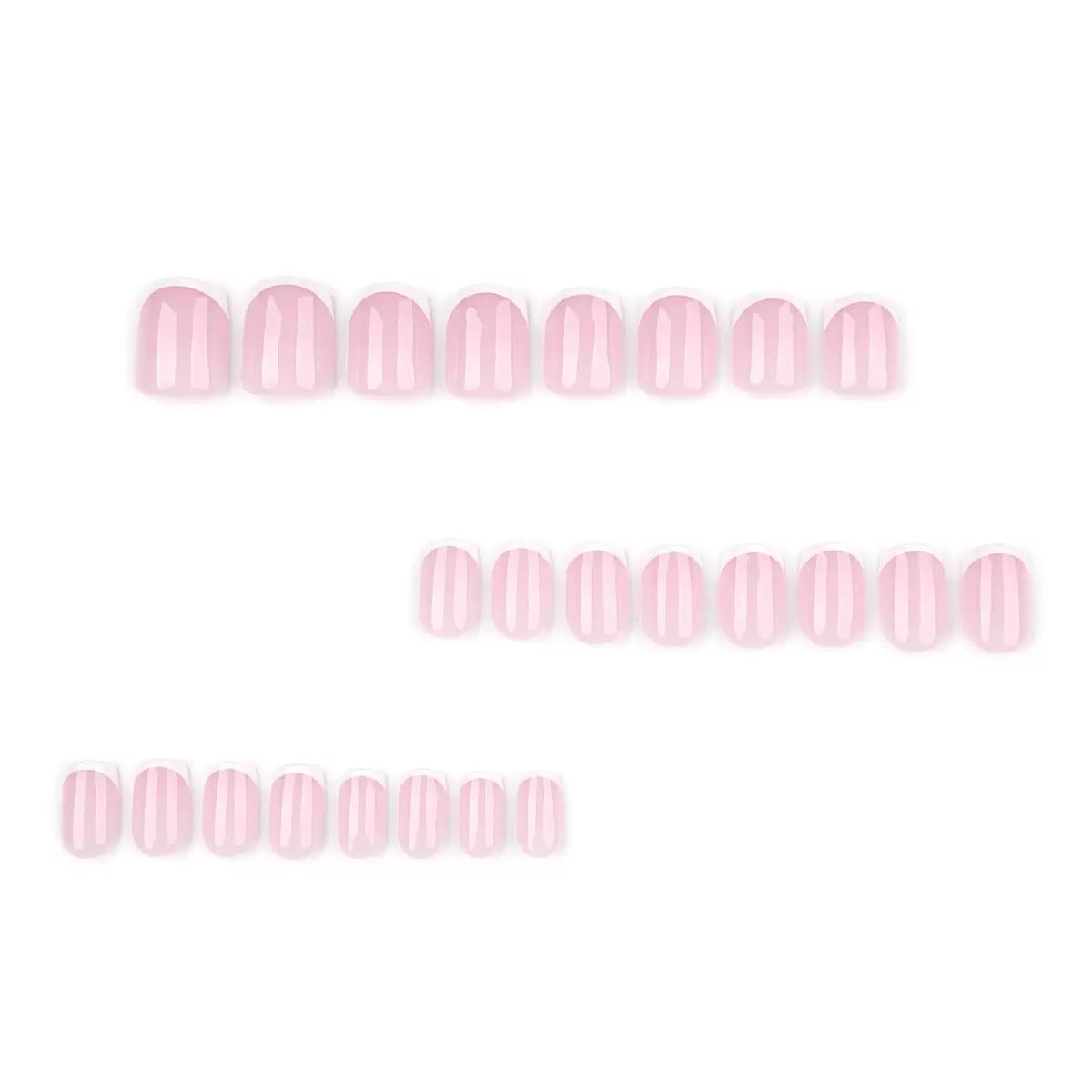 CTTHNBD Press on Nails Short White French Tip packaging