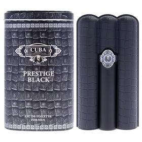 Cuba Prestige Black Men Eau de Toilette 3 oz front view
