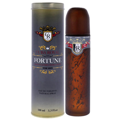 Cuba Royal Fortune Blue Eau De Toilette Spray for Men front view