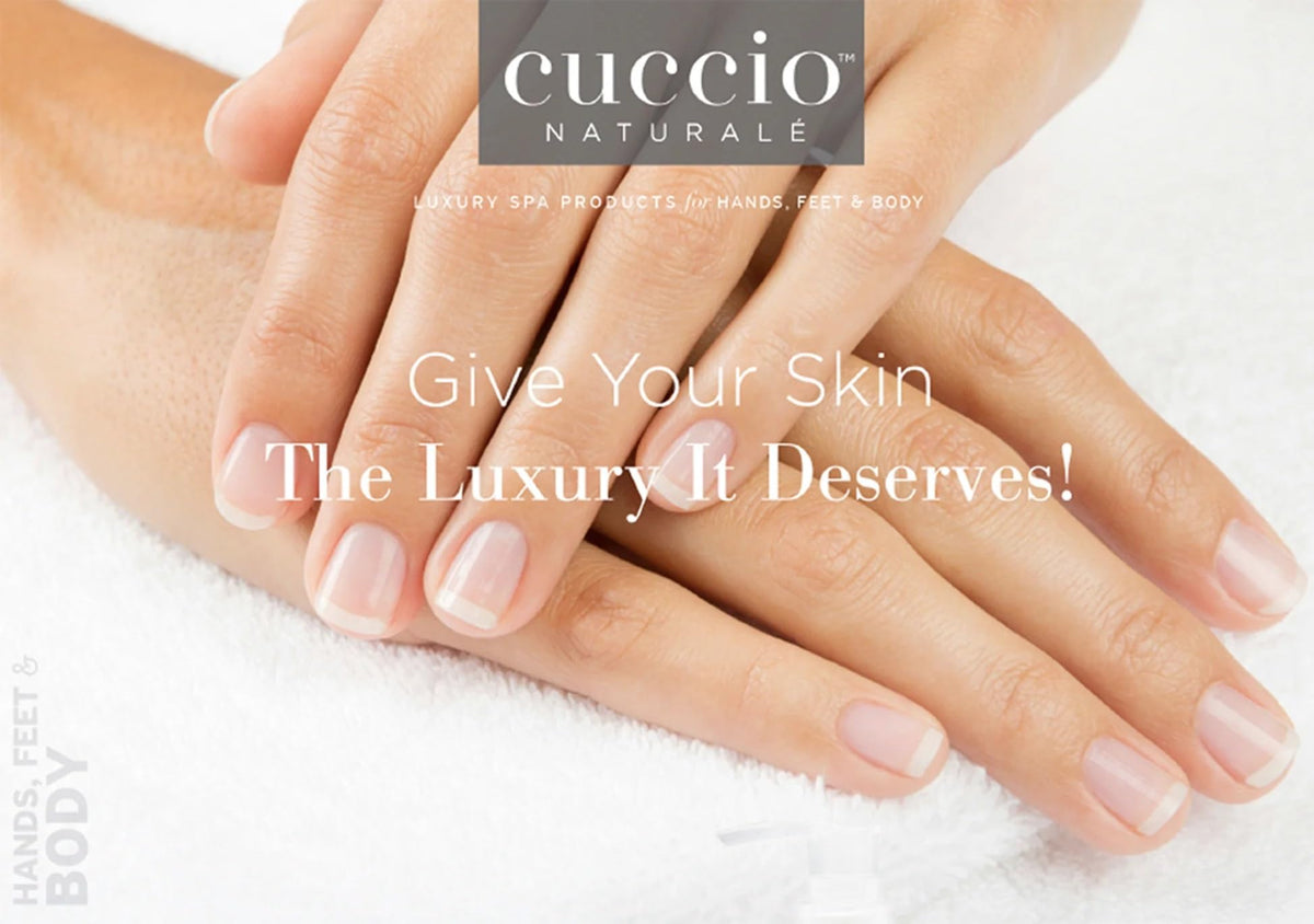 Cuccio Lavender & Chamomile Body Butter application on skin