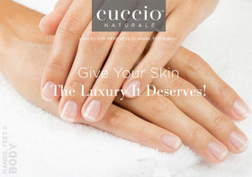 Cuccio Lavender & Chamomile Body Butter application on skin