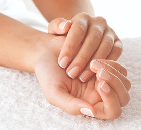 Cuccio Milk & Honey Cuticle Oil in a spa setting