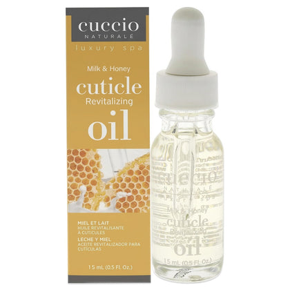 Cuccio Revitalizing Cuticle Oil 0.5 Oz Milk and Honey front view