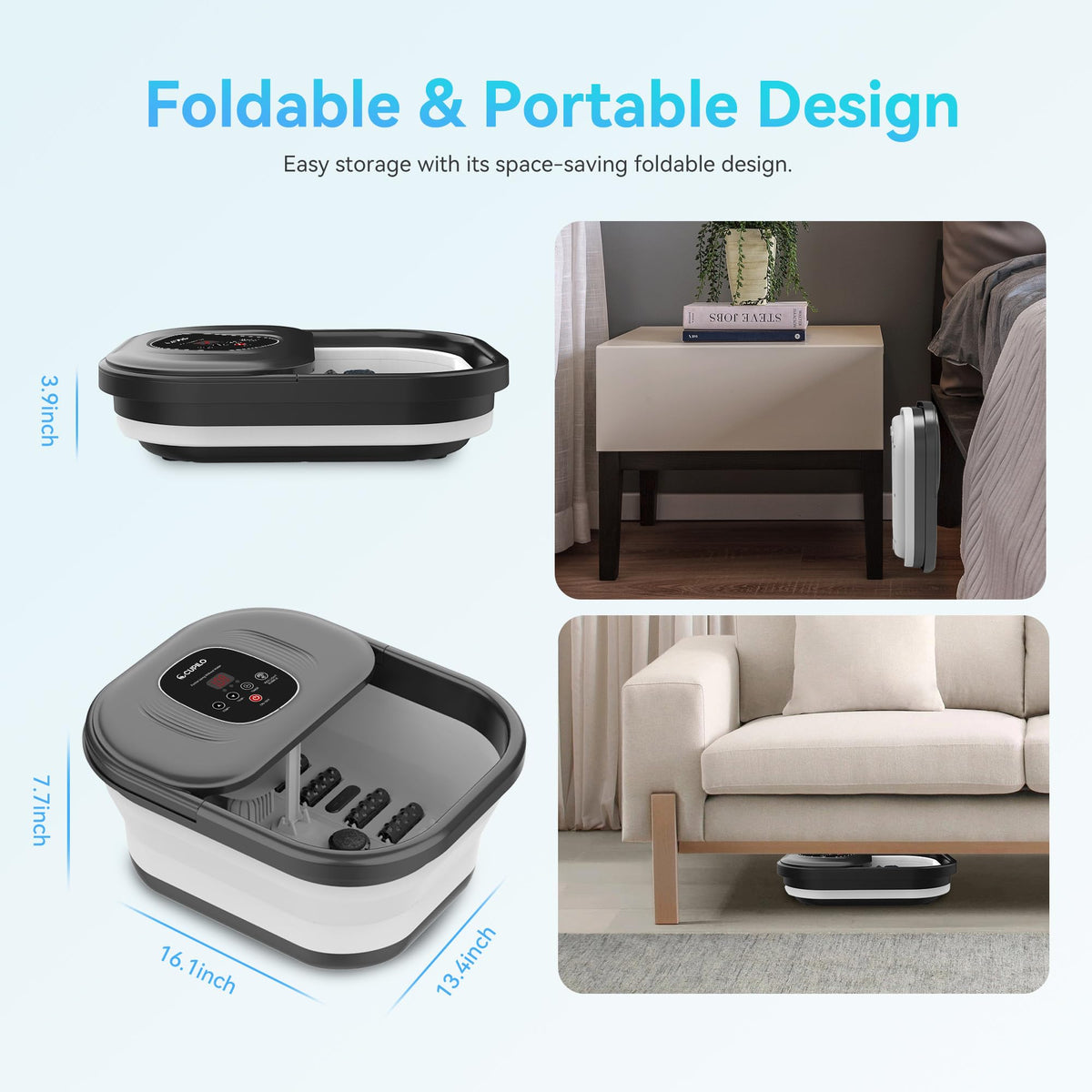 CuPiLo Foot Spa Bath Massager in a relaxing home setting